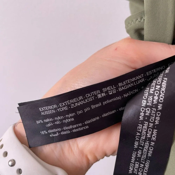 Zara Olive Green Classic One Piece Swimsuit Size XL - Picture 10 of 10